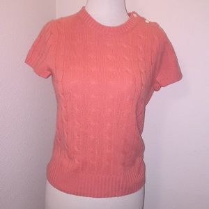 J. Crew 100% Cashmere Cable Knit Sweater